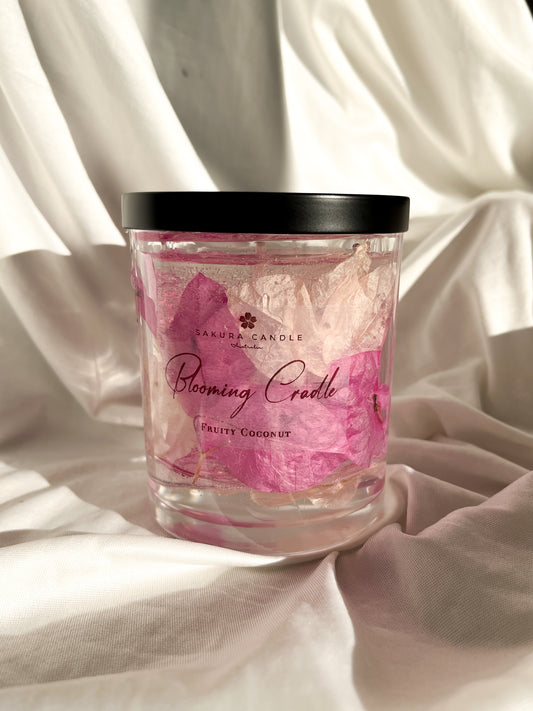Dried Flower Candle